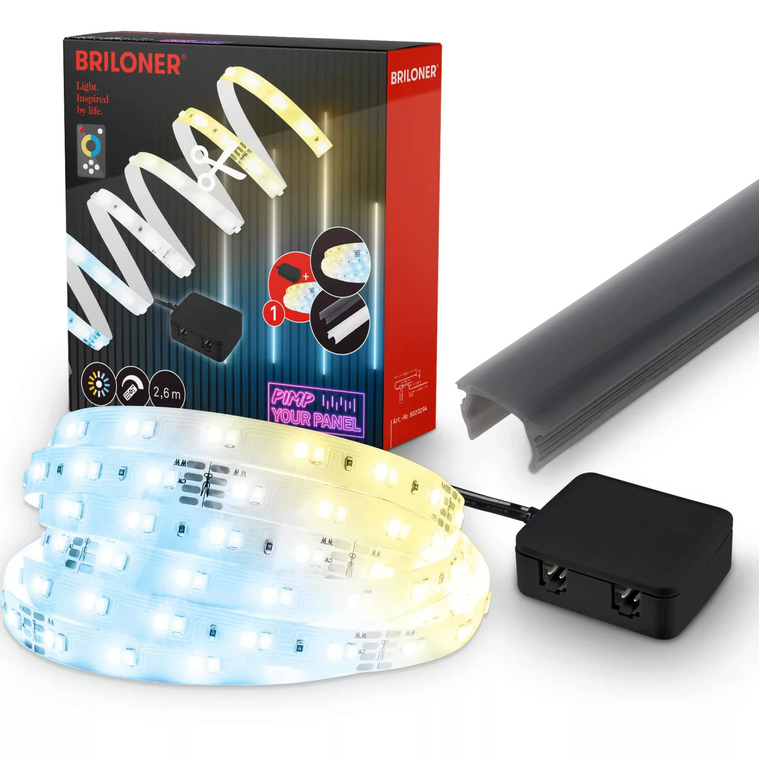 Briloner LED-Band CCT-Starter-Set 2,6 m Weiß günstig online kaufen