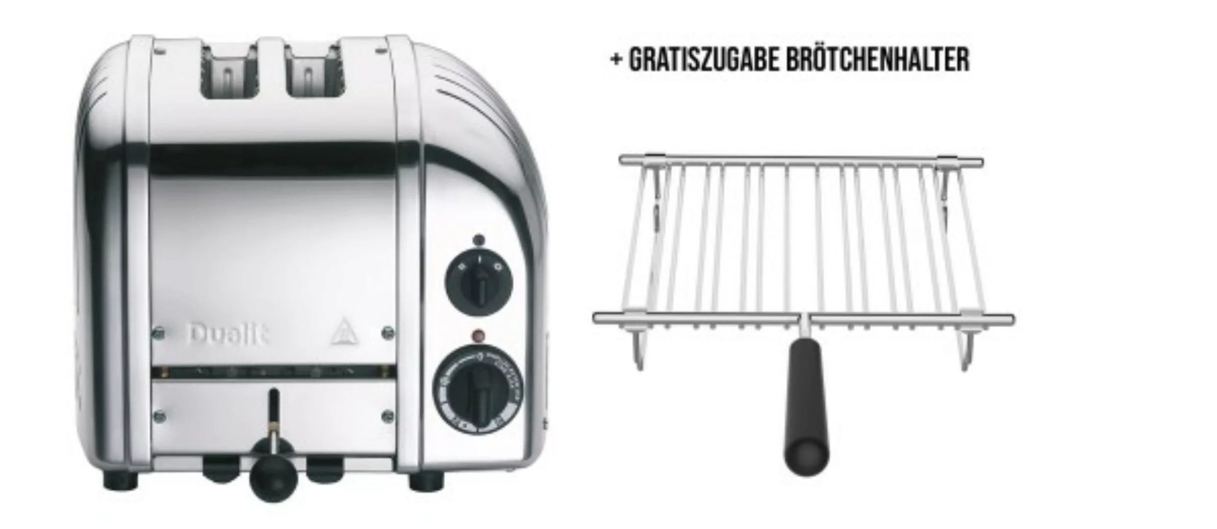 Classic Toaster Premium 2-Schlitz inkl. Gratis Brötchenaufsatz günstig online kaufen