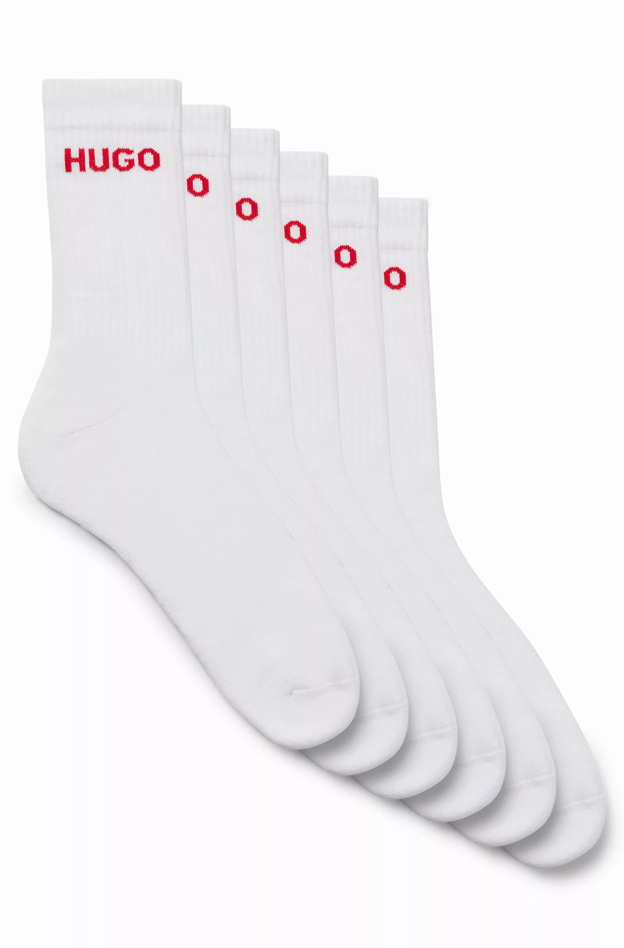 HUGO Underwear Socken "6P QS RIB LOGO CC", (Packung, 6 Paar, 6er Pack), mit günstig online kaufen