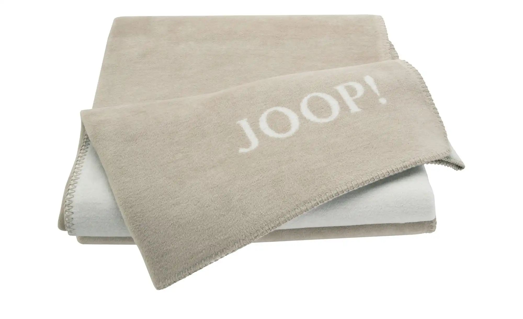 JOOP! Wohndecke-Doubleface  JOOP! Uni-Doubleface ¦ beige ¦ Baumwollmischgew günstig online kaufen