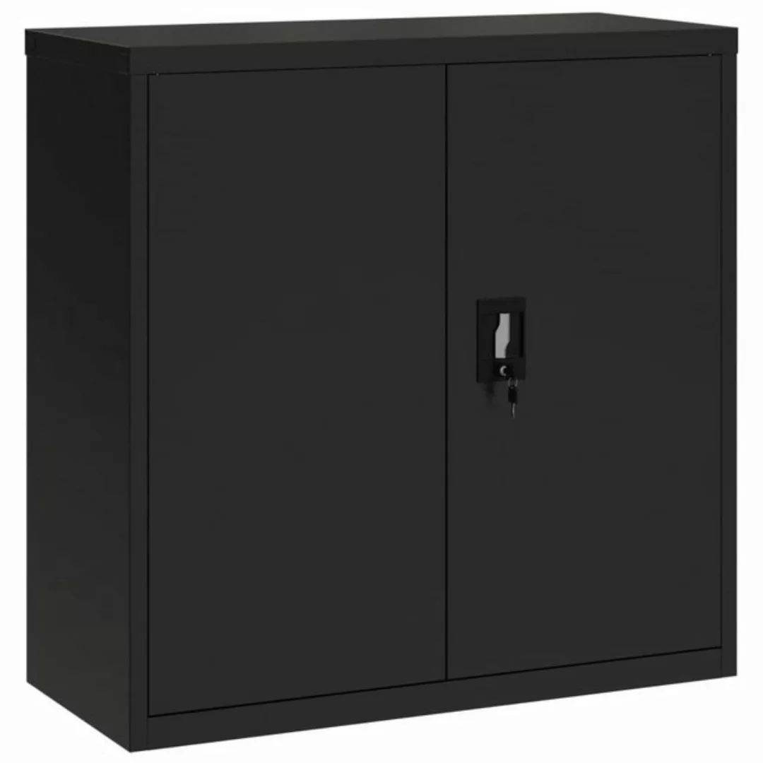 furnicato Aktenschrank Schwarz 90x40x90 cm Stahl (1-St) günstig online kaufen