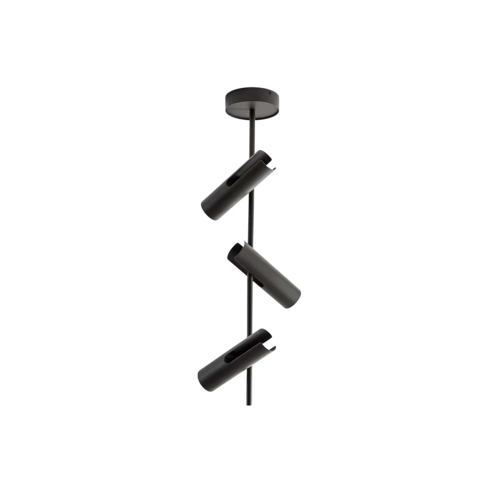 Deckenspot Leda 3, olivgrün, 3-flammig, Stahl, Höhe 76 cm günstig online kaufen