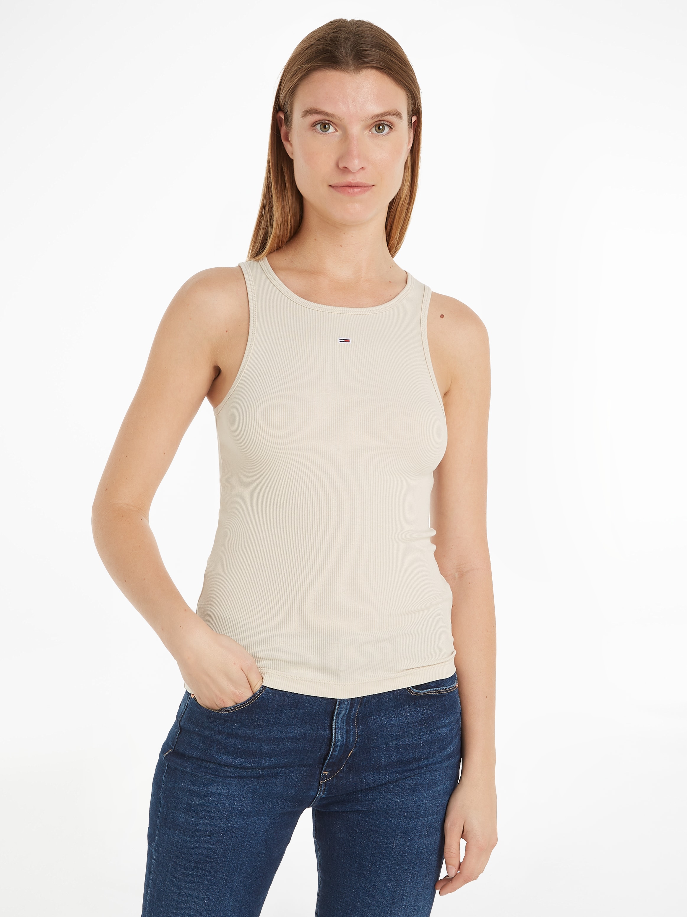 Tommy Jeans Tanktop TJW ESSENTIAL RIB TANK in Rippoptik günstig online kaufen