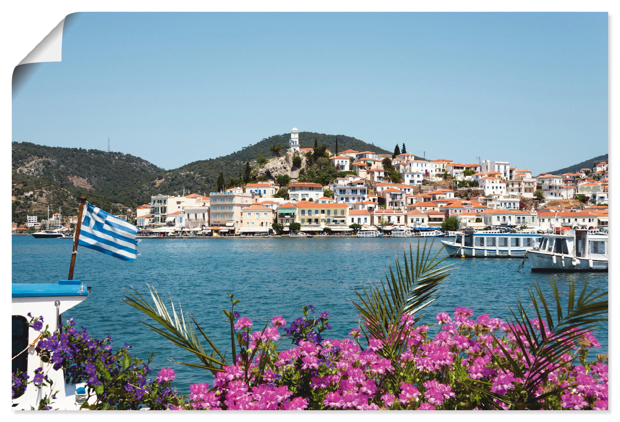 Artland Wandbild "Insel Poros", Griechenland, (1 St.), als Poster, Wandaufk günstig online kaufen
