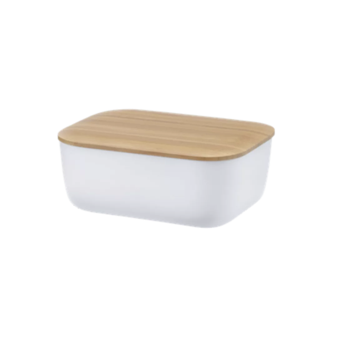 Stelton - Box-It Butterdose - grau/Melamin/Bambusdeckel/LxBxH 15,5x11,5x6cm günstig online kaufen