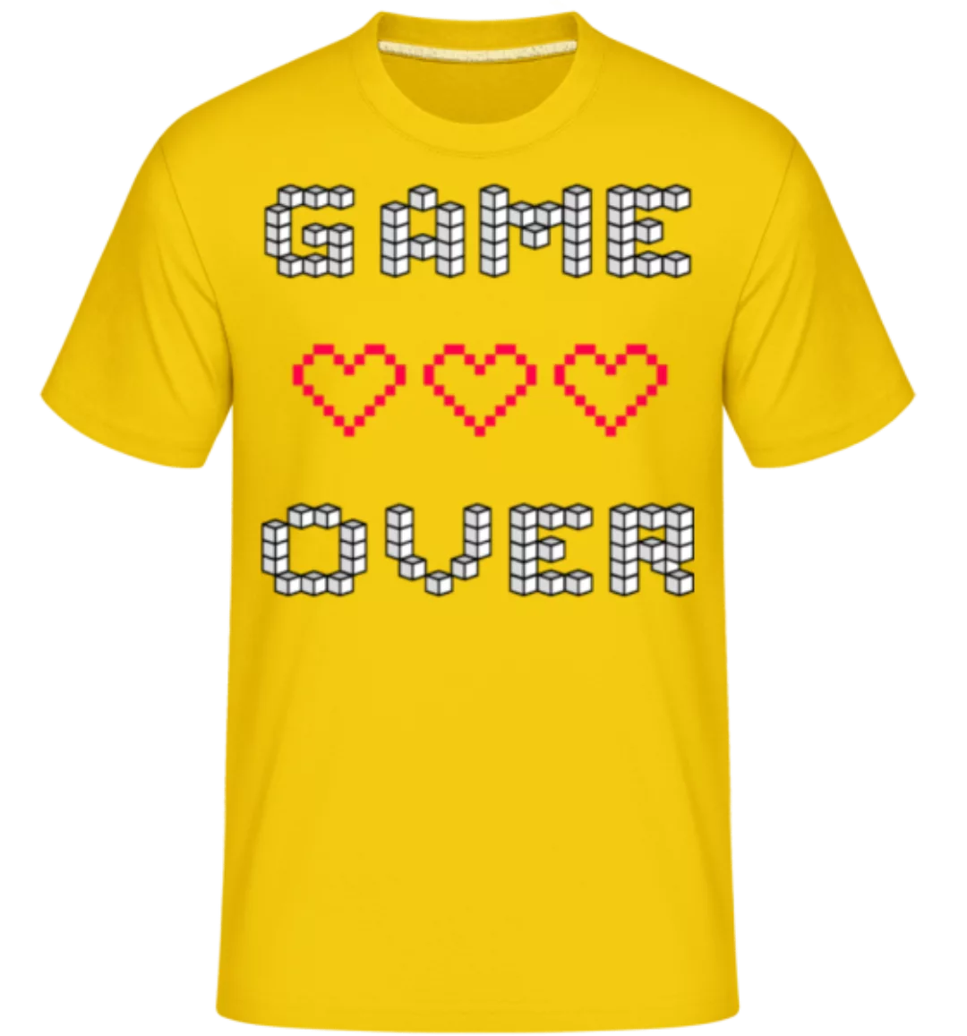 Game Over Hearts Sign · Shirtinator Männer T-Shirt günstig online kaufen