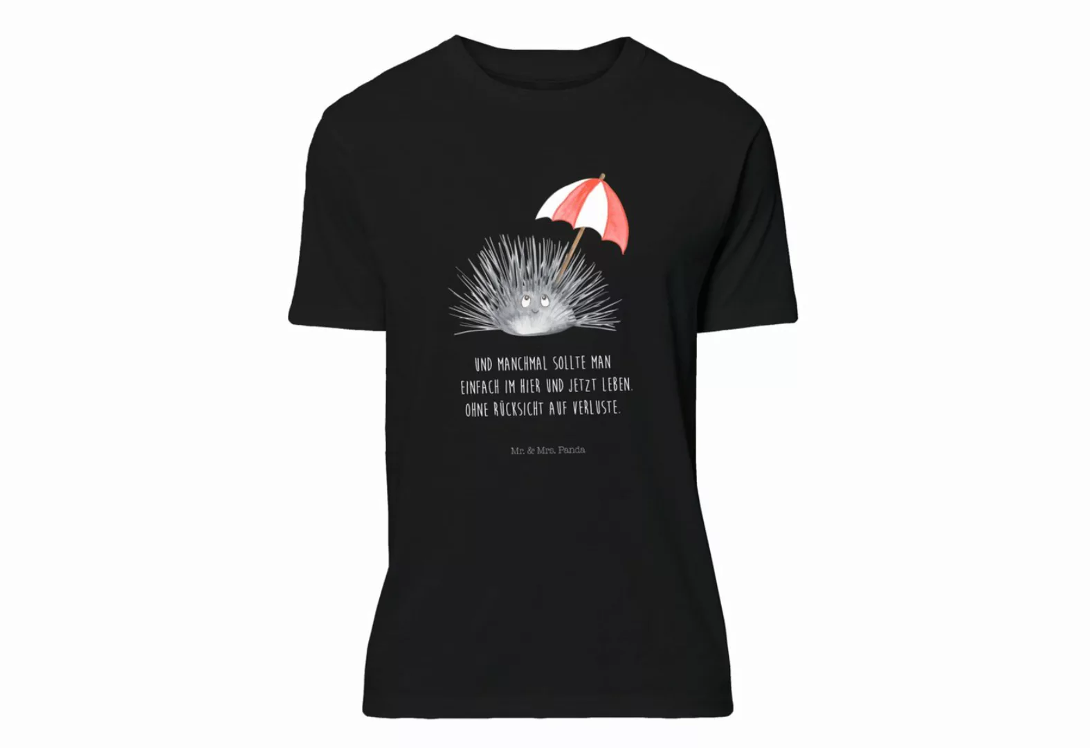 Mr. & Mrs. Panda T-Shirt Seeigel - Schwarz - Geschenk, Selbstliebe, Nachthe günstig online kaufen