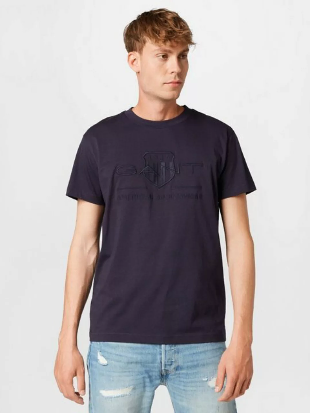 Gant T-Shirt D.1 GANT PRIDE PIQUE mit Logostickerei auf der Brust günstig online kaufen