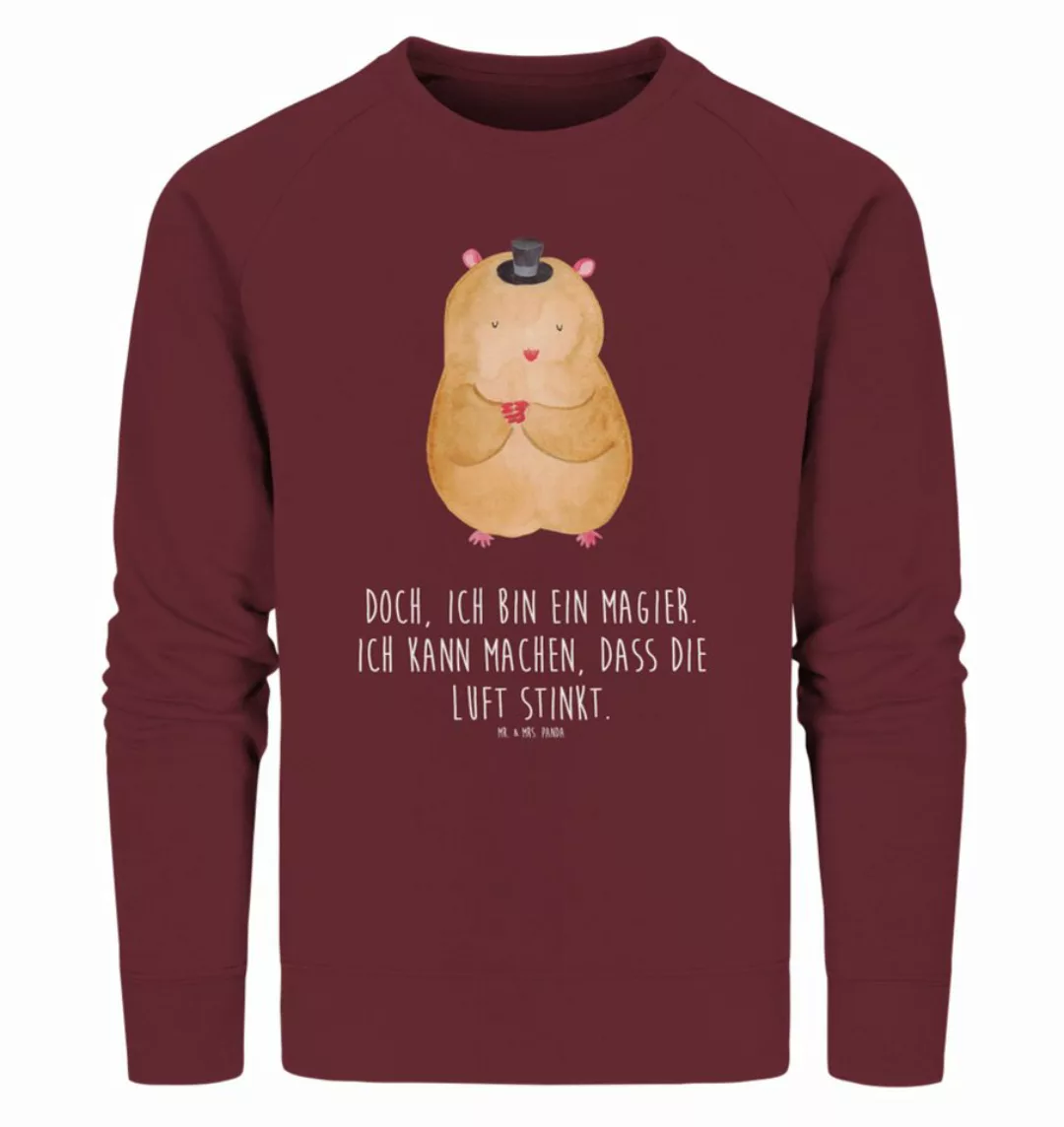 Mr. & Mrs. Panda Longpullover Größe L Hamster Hut - Burgundy - Geschenk, Ti günstig online kaufen