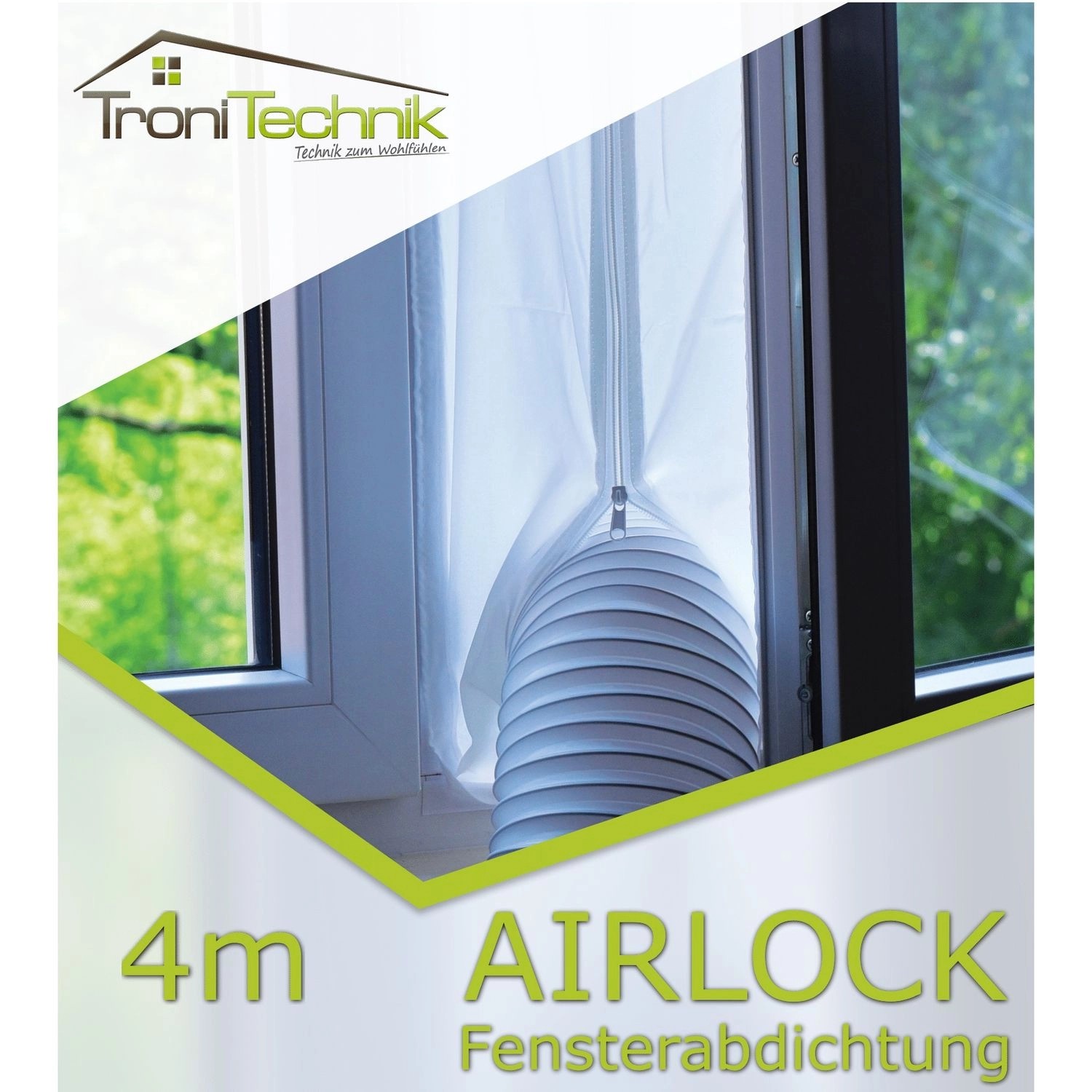 Tronitechnik Universal Airlock Fensterabdichtung Für Mobile Klimageraete Un günstig online kaufen