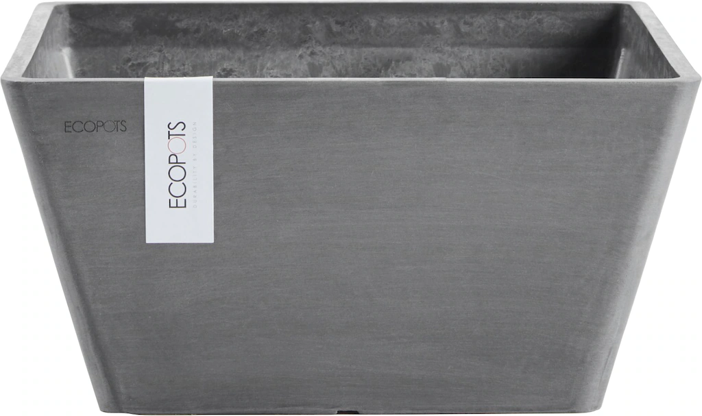 ECOPOTS Blumentopf "BERLIN Grey", BxTxH: 31x31x15,5 cm günstig online kaufen