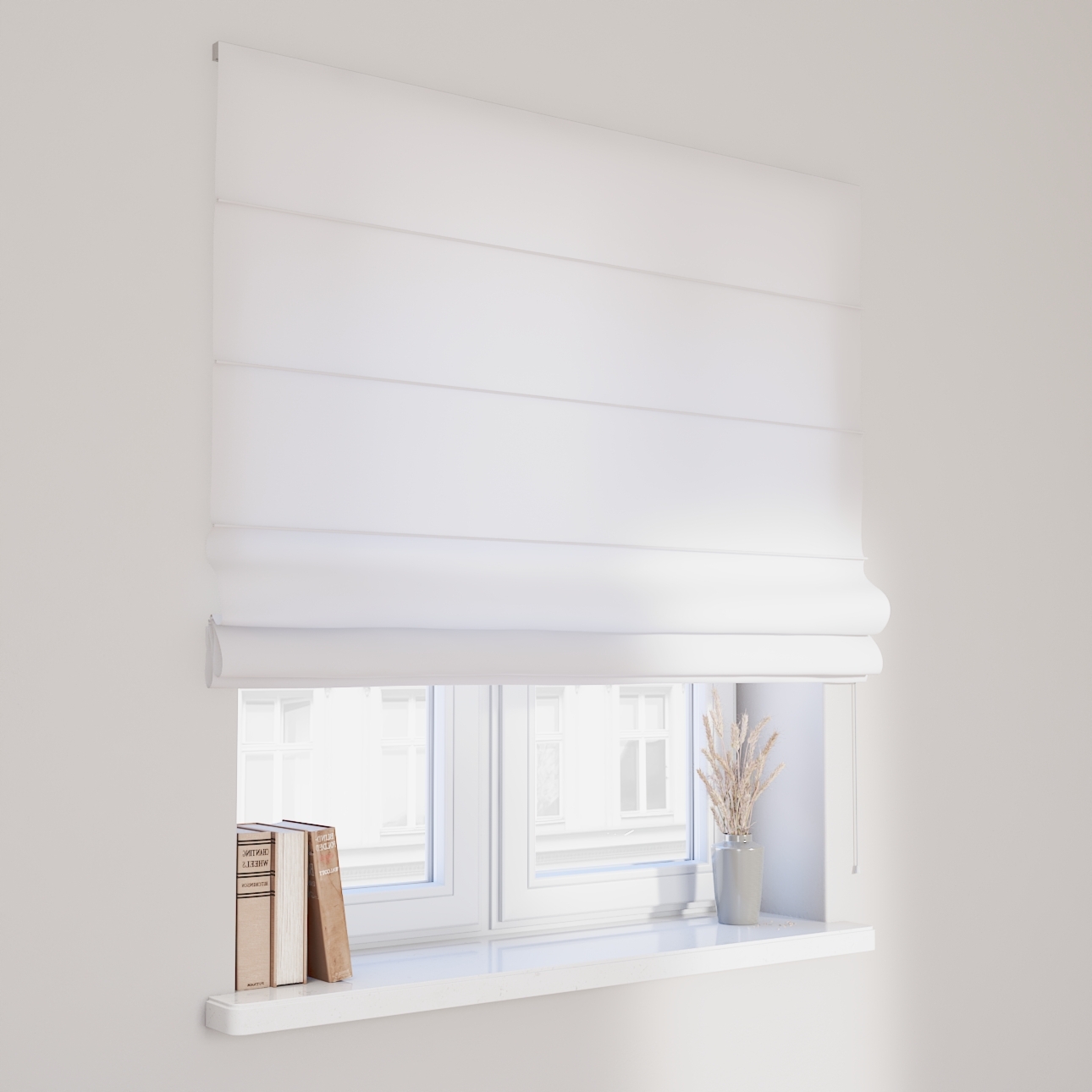Dekoria Raffrollo Capri, weiß, 130 x 170 cm günstig online kaufen