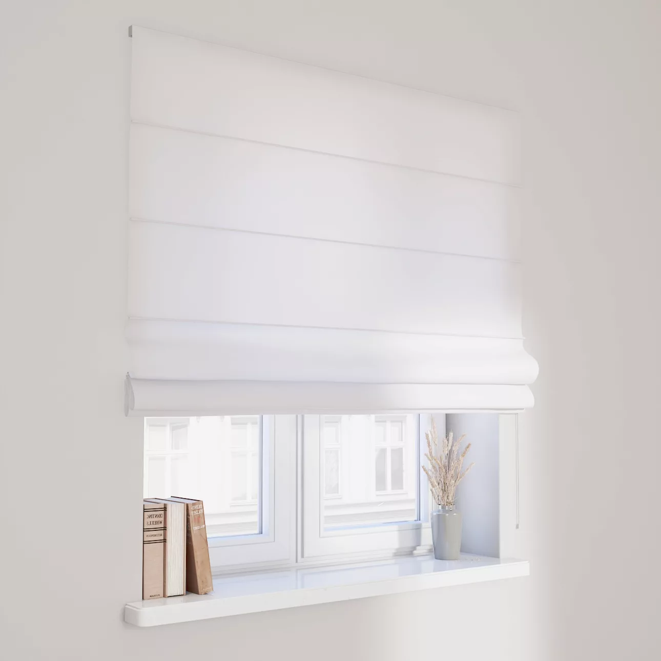 Dekoria Raffrollo Capri, weiß, 110 x 150 cm günstig online kaufen
