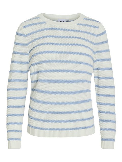 Vila Rundhalspullover VIDALO O-NECK L/S STRIPE KNIT TOP- NOOS günstig online kaufen