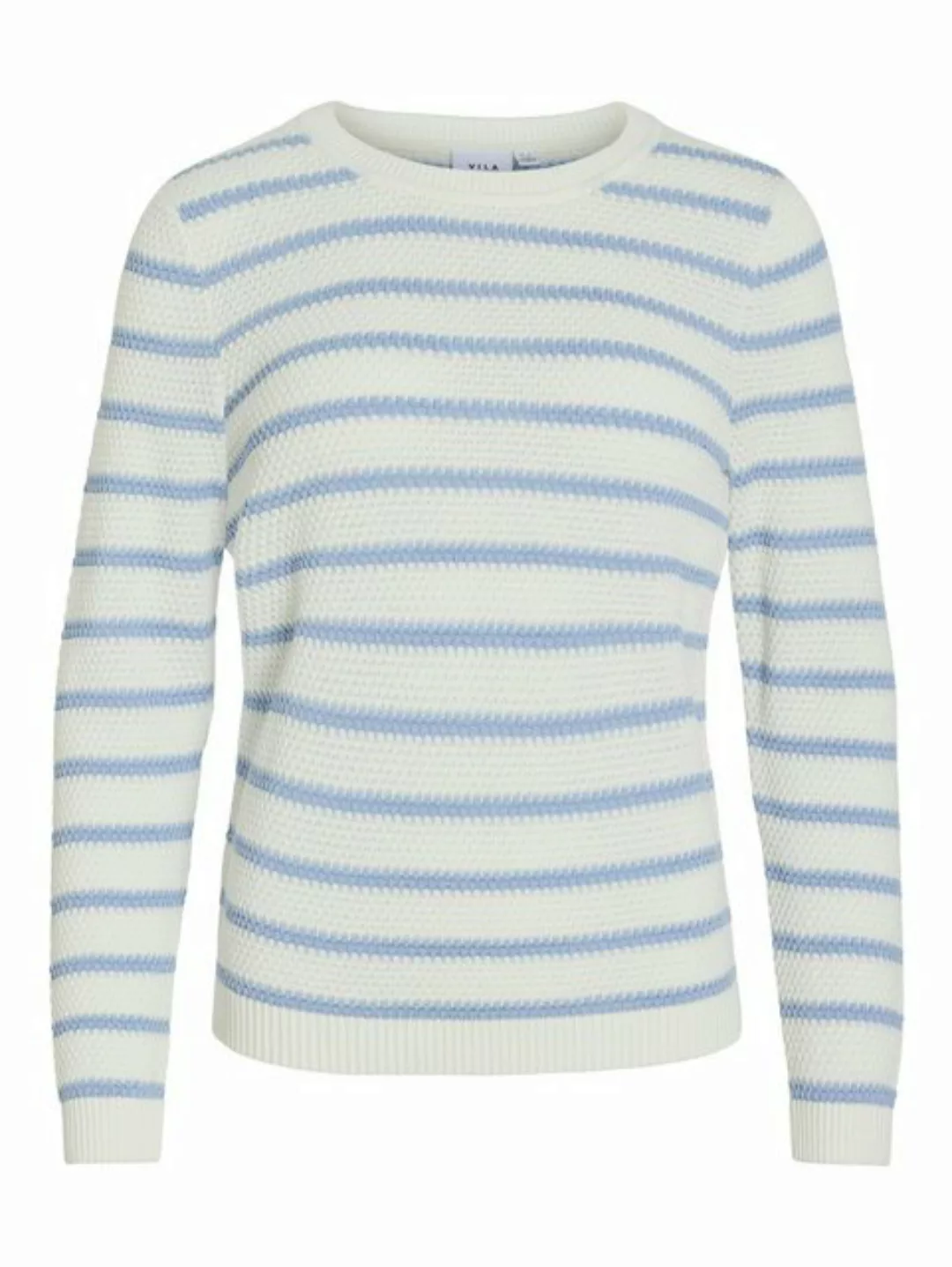 Vila Rundhalspullover VIDALO O-NECK L/S STRIPE KNIT TOP- NOOS günstig online kaufen