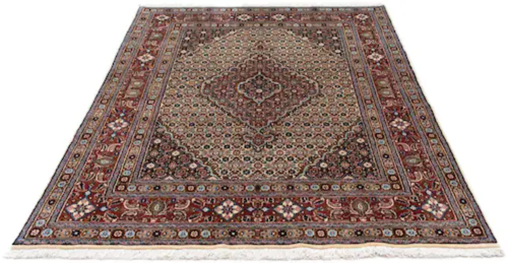 morgenland Wollteppich »Moud Medaillon Beige 197 x 146 cm«, rechteckig, 10 günstig online kaufen