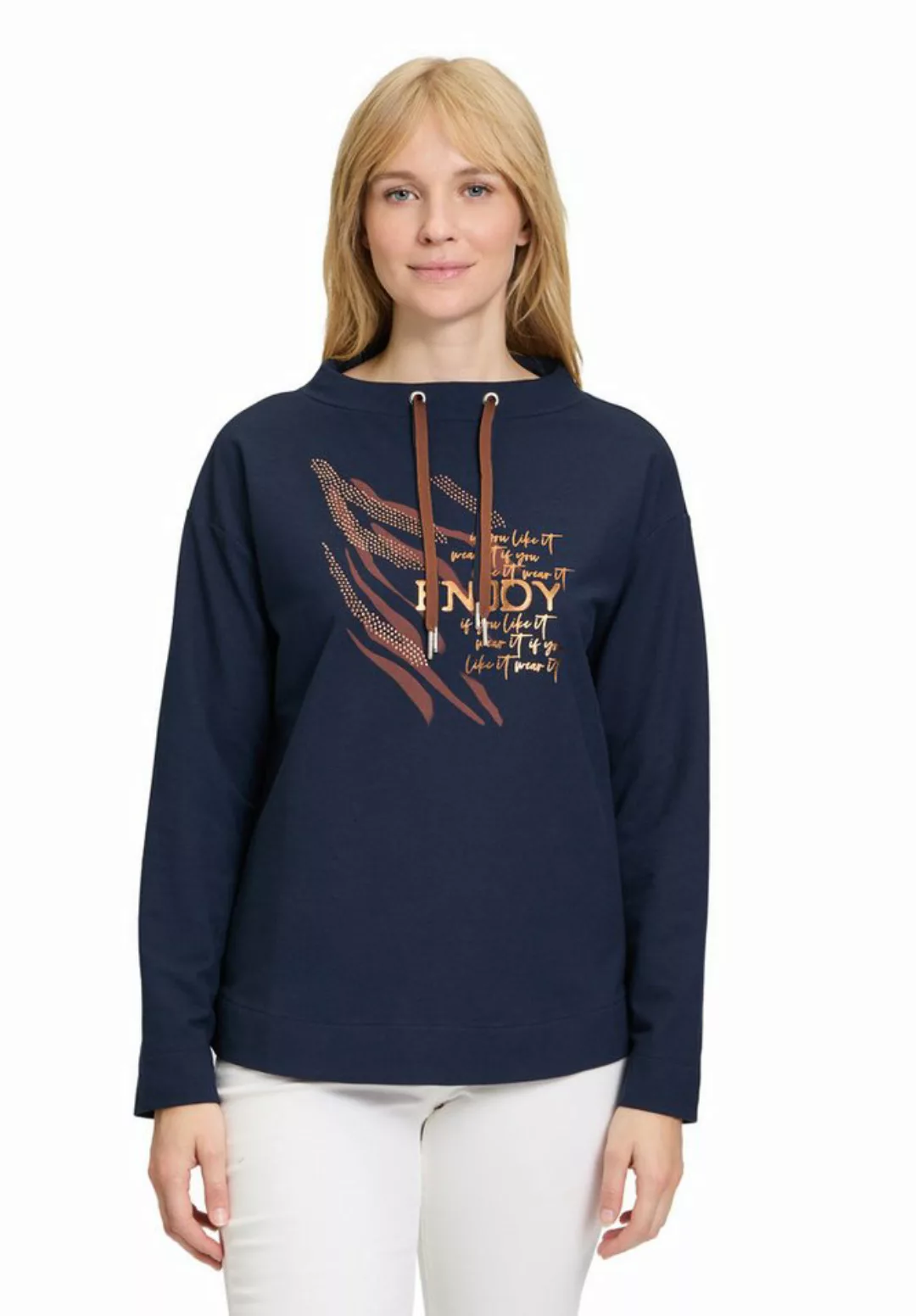 Betty Barclay Sweatshirt "Betty Barclay Sweatshirt mit Kragen", Glitzerstei günstig online kaufen