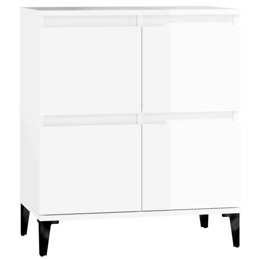 Vidaxl Sideboard Hochglanz-weiß 60x35x70 Cm Holzwerkstoff günstig online kaufen