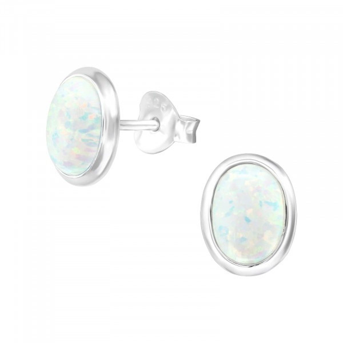 ALEXANDER YORK Paar Ohrstecker OPAL snow, günstig online kaufen