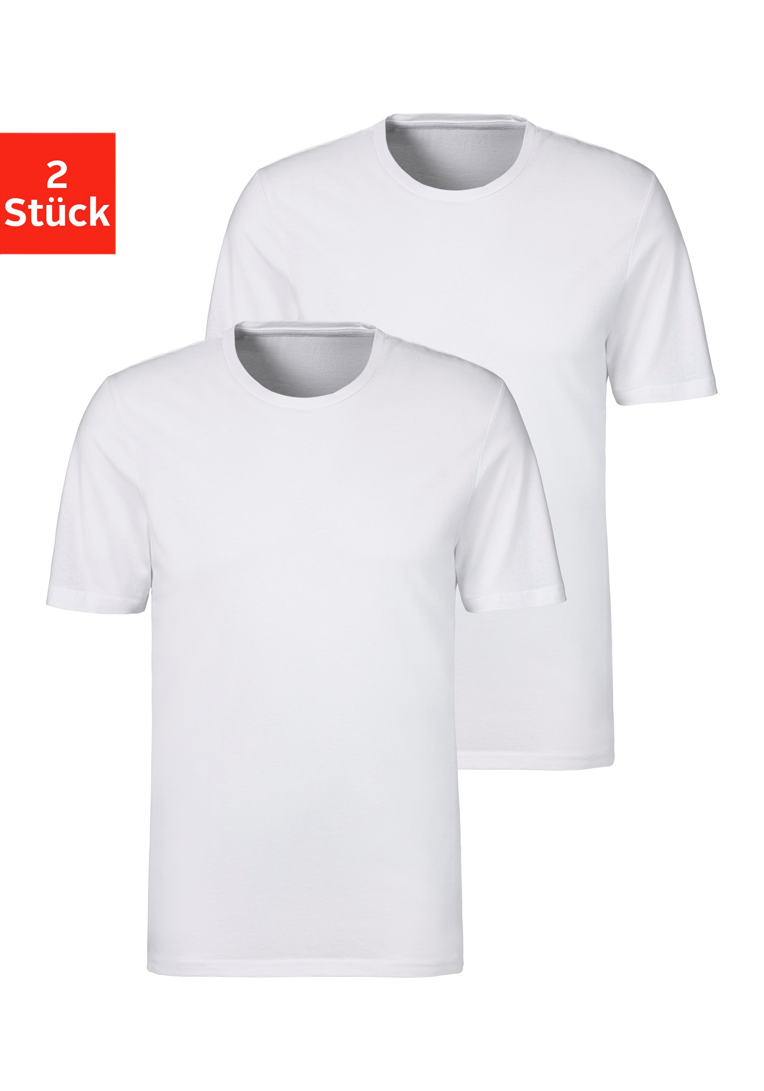 s.Oliver T-Shirt, (Packung, 2 tlg.), klassisches Unterziehshirt günstig online kaufen