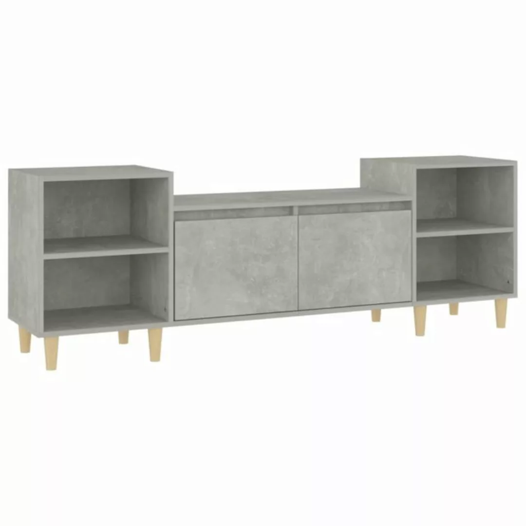 vidaXL TV-Schrank TV-Schrank Betongrau 160x35x55 cm Spanplatte TV-Lowboard günstig online kaufen