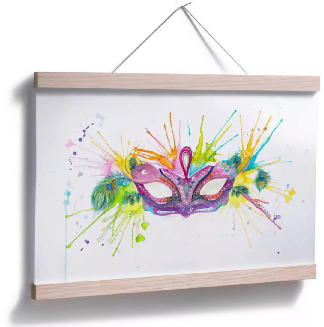 Wall-Art Poster "Mardi Gras", Schriftzug, (1 St.) günstig online kaufen