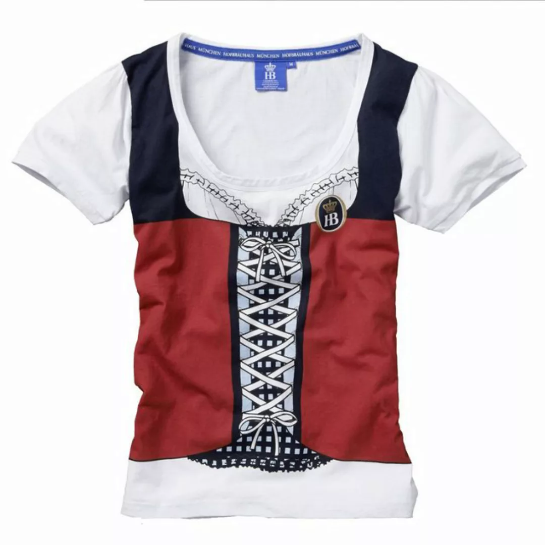 Hofbräuhaus München T-Shirt Damen "Dirndl" "Dirndl-Optik", aus 100 % Baumwo günstig online kaufen