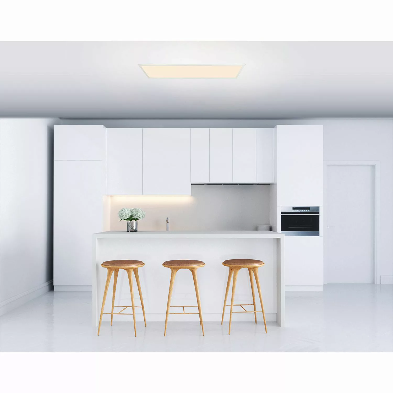 Globo LED-Deckenleuchte Rosi Weiß 80 cm x 20 cm günstig online kaufen
