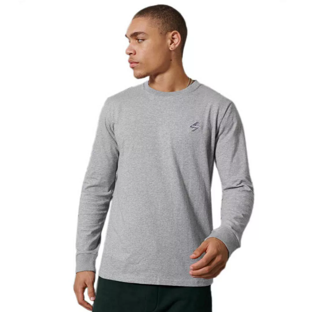 Superdry Sportstyle Langarm-t-shirt M Grey Slub Grindle günstig online kaufen