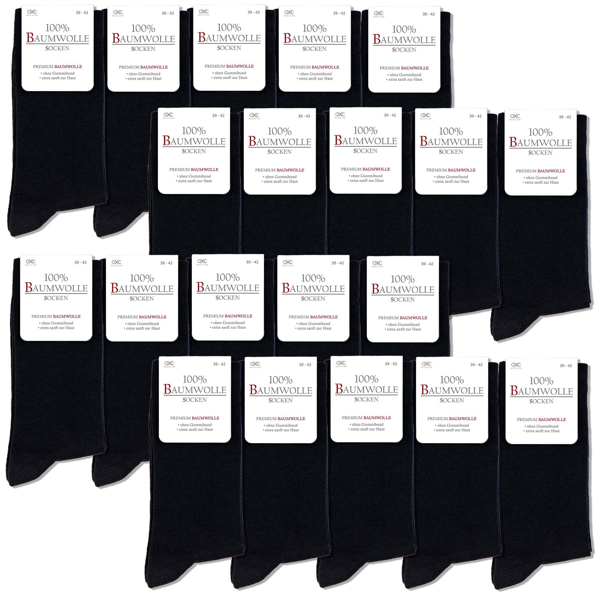 OCCULTO Businesssocken Herren 100% Baumwollsocken 6er günstig online kaufen