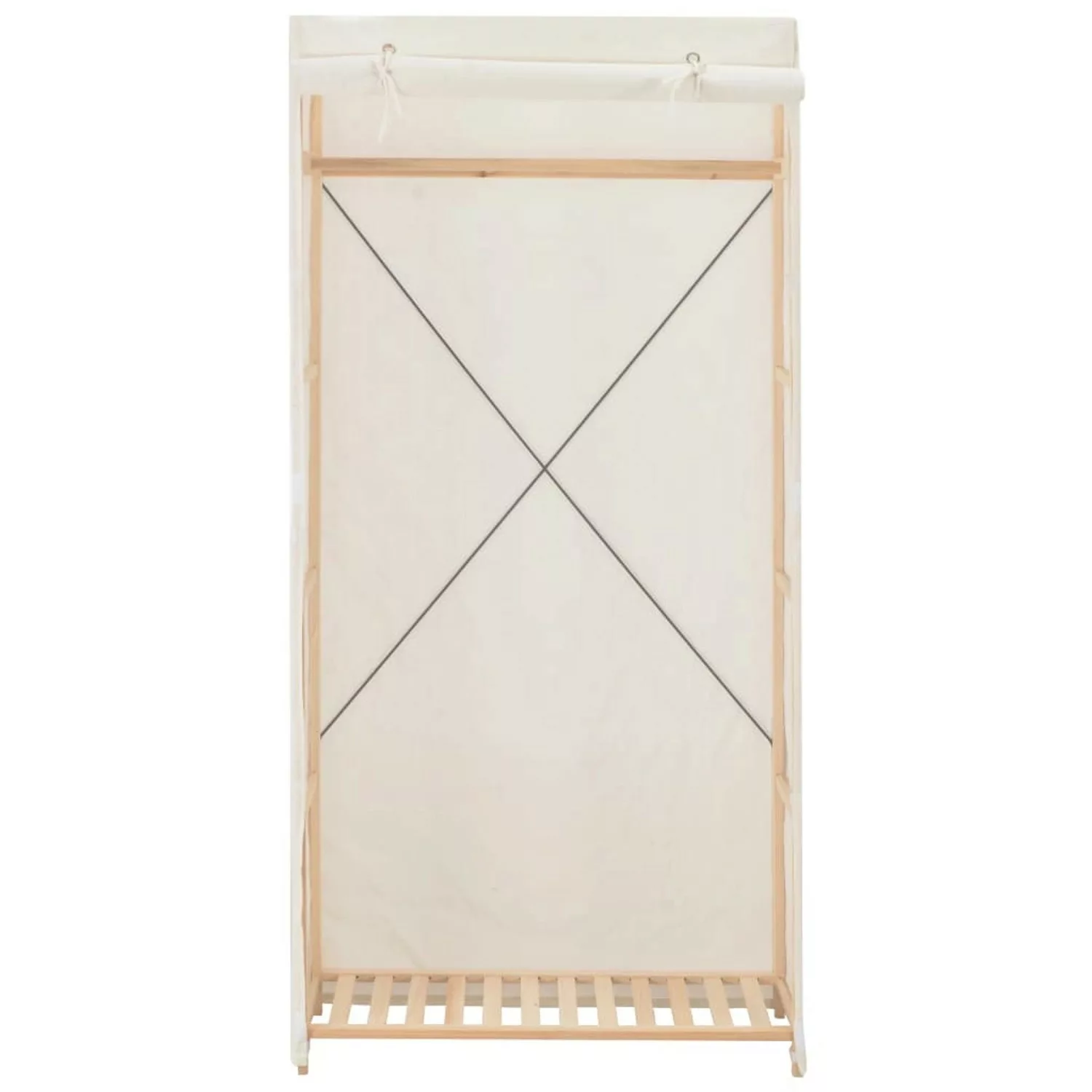 vidaXL Kleiderschrank Kleiderschrank Stoffschrank Weiß 79 x 40 x 170 cm Sto günstig online kaufen