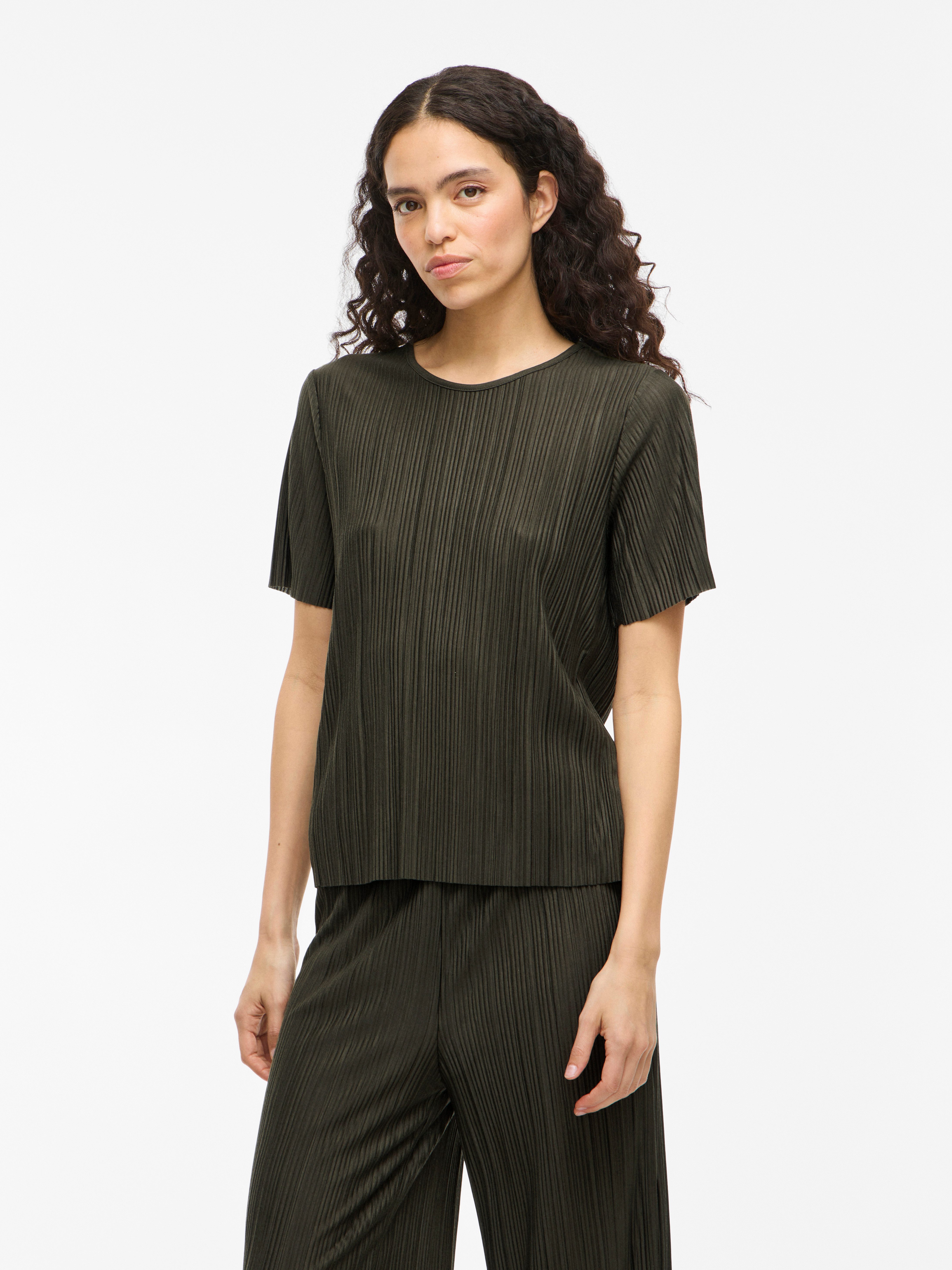 Vila Kurzarmshirt "VIPLISA O-NECK S/S TOP - NOOS" günstig online kaufen