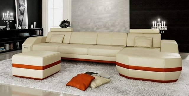 JVmoebel Ecksofa Designes Luxus Beiges Ecksofa Modernes Design Stilvolle Co günstig online kaufen