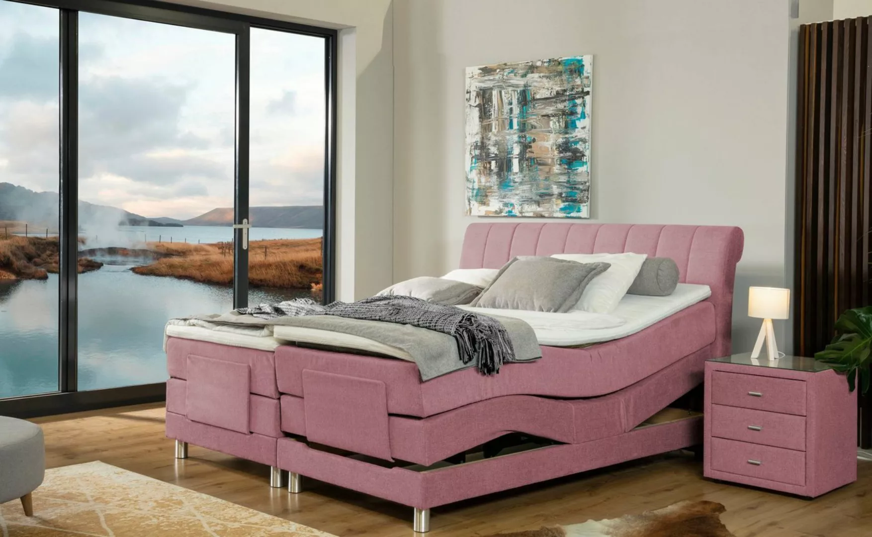 ADA trendline Boxspringbett Elsa mit Motor, inklusive Matratze und Topper, günstig online kaufen