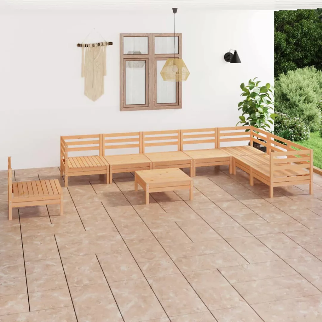 9-tlg. Garten-lounge-set Massivholz Kiefer günstig online kaufen