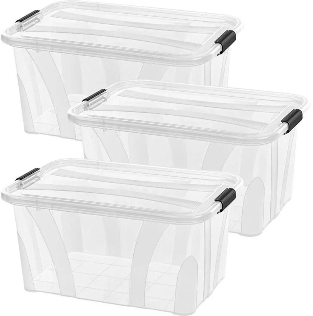 Siena Home Aufbewahrungsbox "Anzio", (Set, 3 St.), Kunststoff, 100% recycle günstig online kaufen