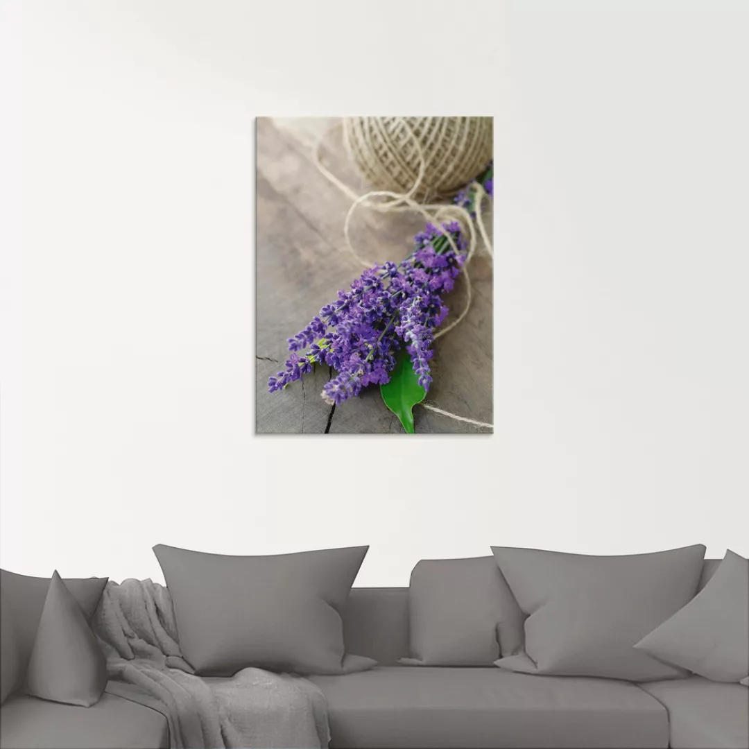 Artland Glasbild "Lavendel Strauß", Blumen, (1 St.), in verschiedenen Größe günstig online kaufen