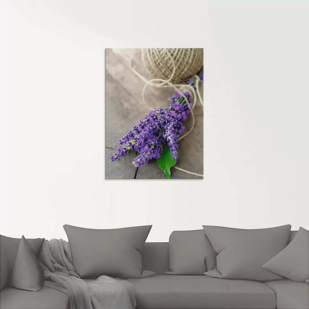 Artland Glasbild »Lavendel Strauß«, Blumen, (1 St.), in verschiedenen Größe günstig online kaufen