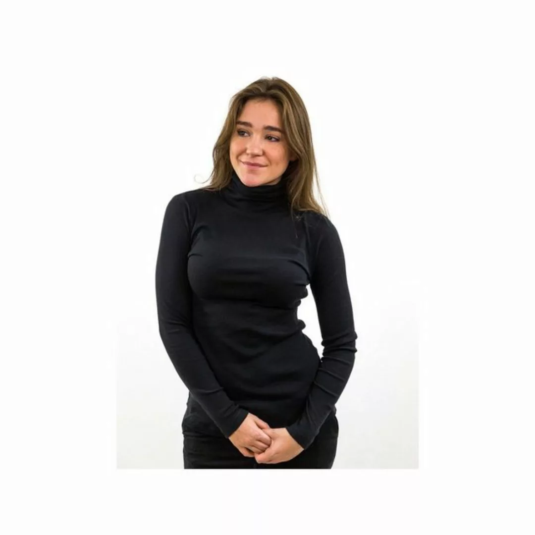 DAILY´S Langarmshirt KLEOPHA: Damen Rollkragen Longsleeve mit Kaschmir günstig online kaufen