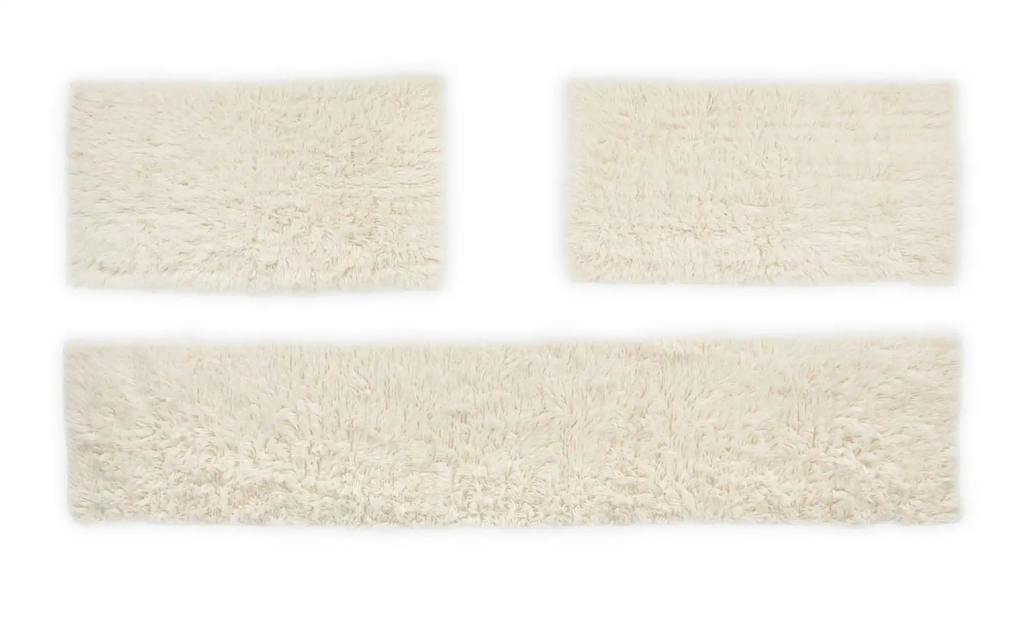 THEKO Flokati Wollteppich  Flokos ¦ beige ¦ Wolle ¦ Maße (cm): B: 70 H: 4 T günstig online kaufen