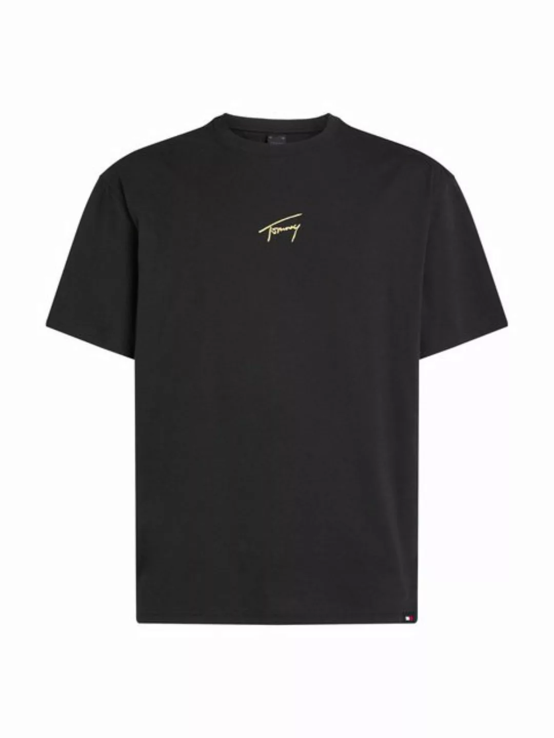 Tommy Jeans T-Shirt TJM REG GOLD SIGNATURE TEE EXT Logostickerei günstig online kaufen