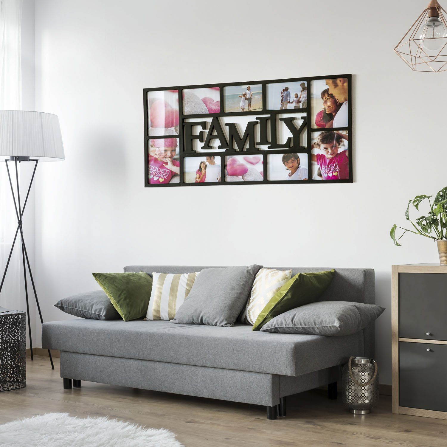 Goods+Gadgets Bilderrahmen XXL Fotorahmen Bildergalerie Foto-Collage, günstig online kaufen