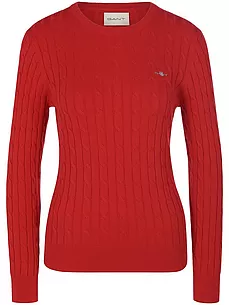 Rundhals-Pullover GANT rot günstig online kaufen