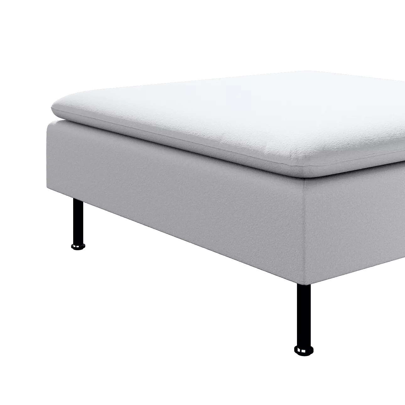 Bezug für Söderhamn Fußhocker, weiß, 93 x 93 x 40, Bouclé (702-80) günstig online kaufen