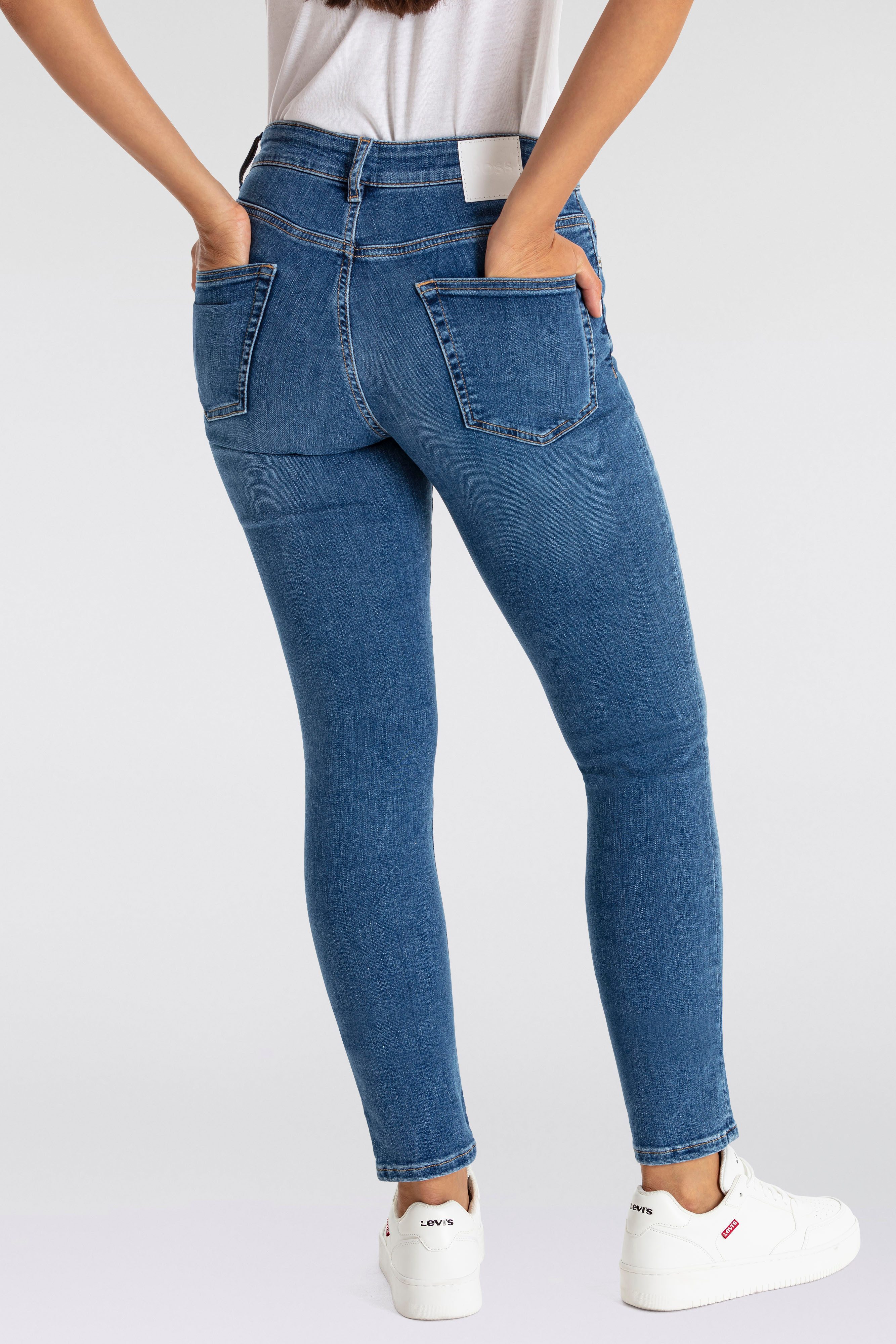 BOSS ORANGE Slim-fit-Jeans "JACKIE MR 4.0", aus Soft-Motion-Denim günstig online kaufen