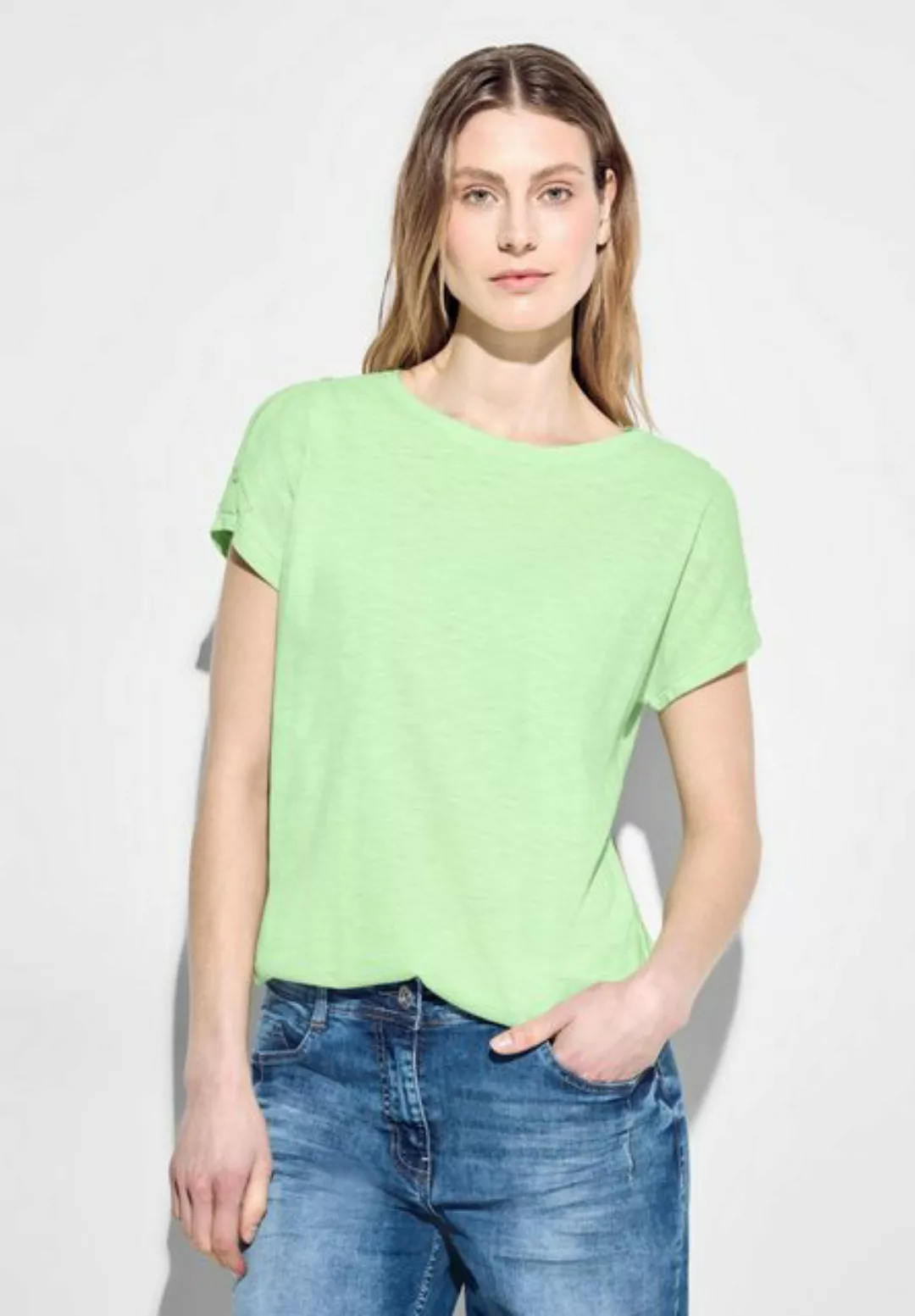 Cecil T-Shirt mit dekorativer Knopfleiste günstig online kaufen