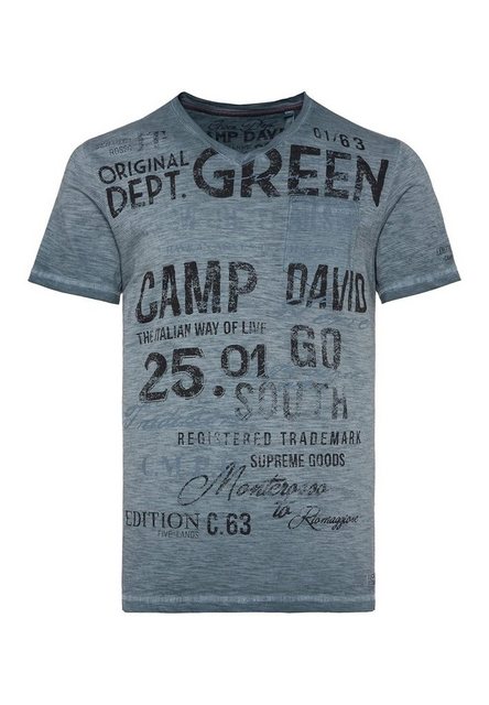 CAMP DAVID T-Shirt T-Shirt Cinque Terre Kurzarmshirt (1-tlg) günstig online kaufen