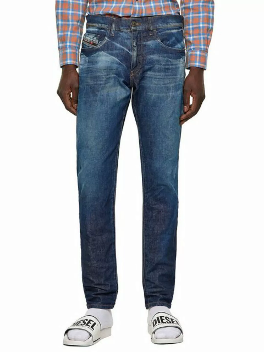 Diesel Slim-fit-Jeans Stretch Hose - D-Strukt 09A13 - W33 L34 günstig online kaufen