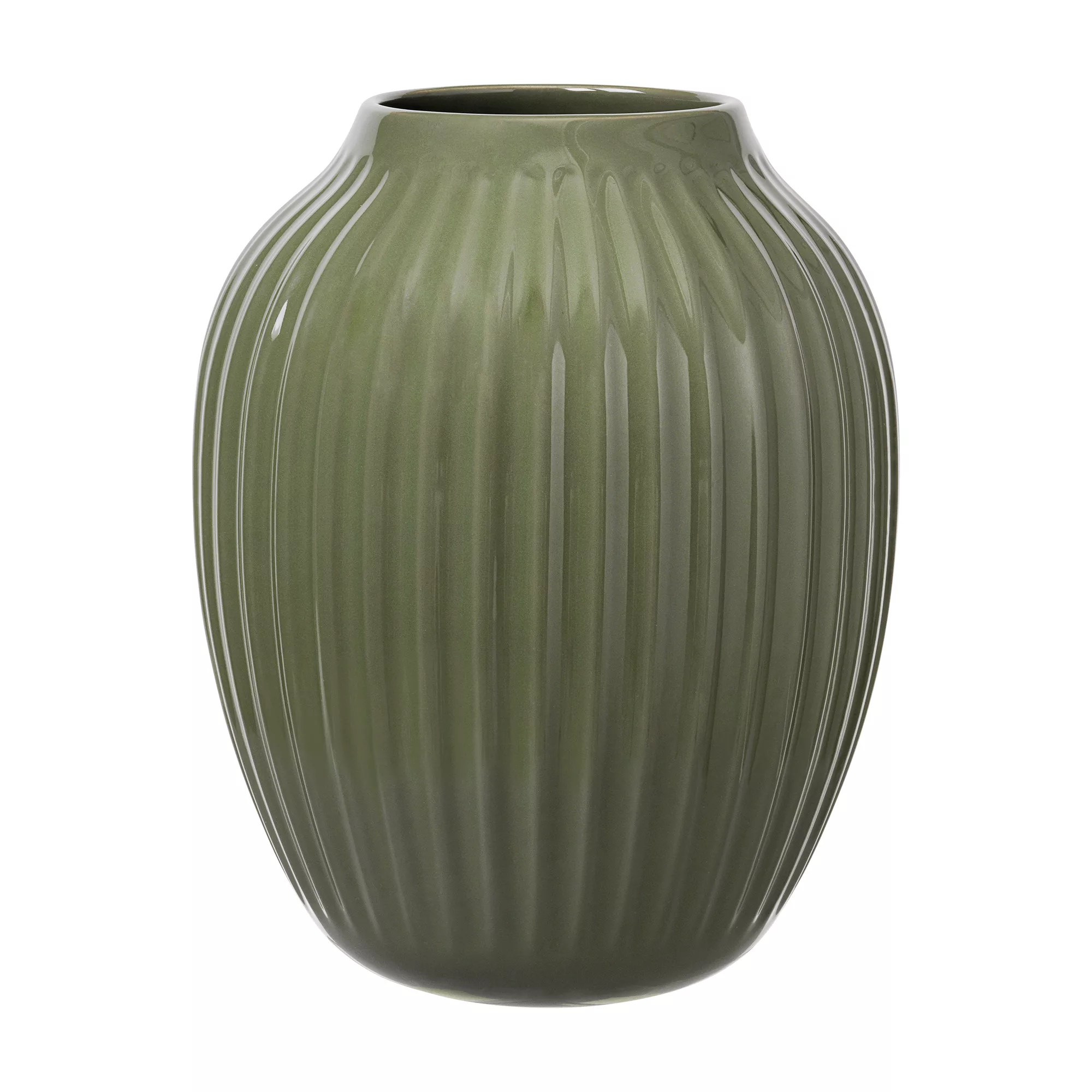 Kähler - Hammershøi Vase H 25cm - dunkelgrün/H 25cm / Ø 20cm günstig online kaufen