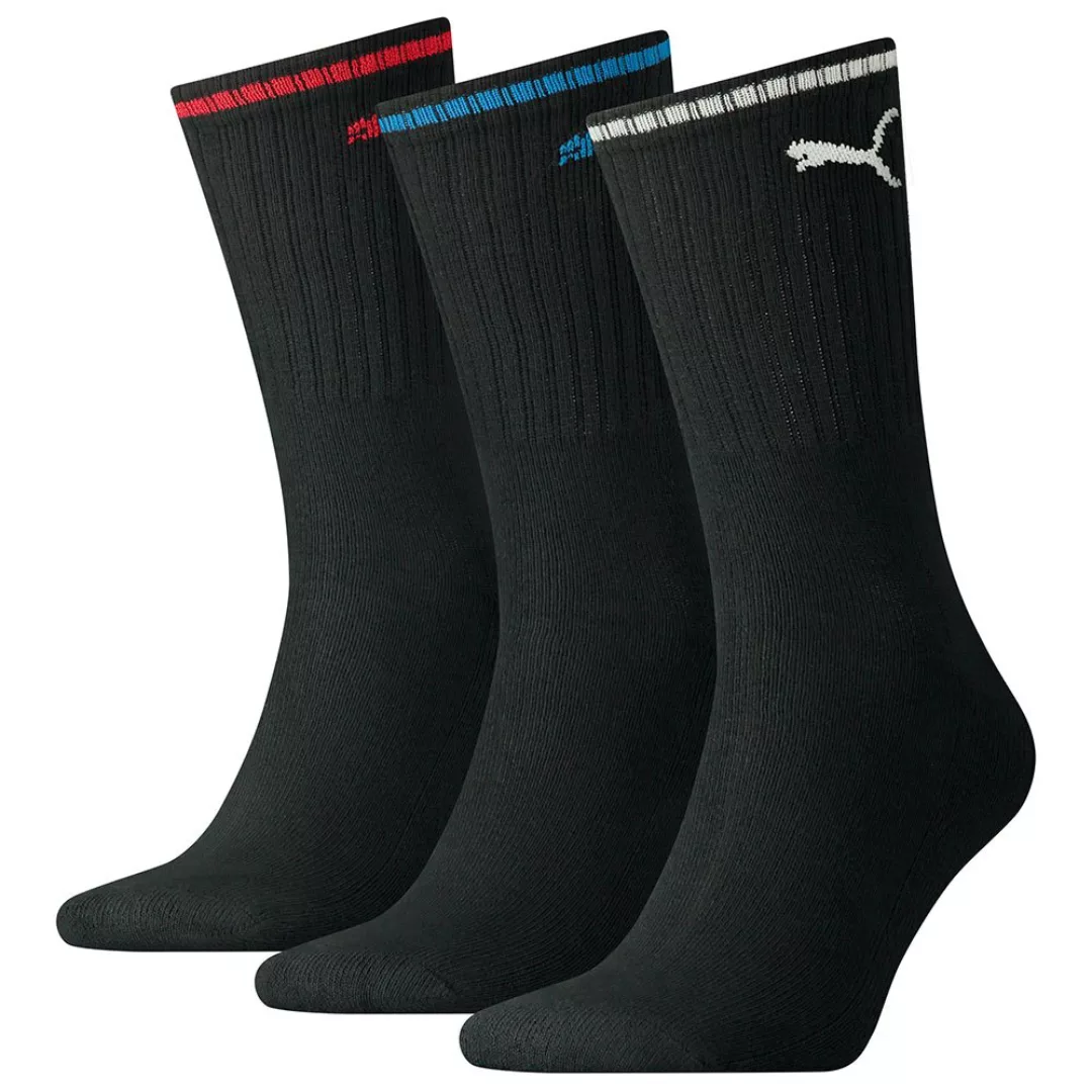 Puma Sport Crew Stripe Socken 3 Paare EU 43-46 Black günstig online kaufen